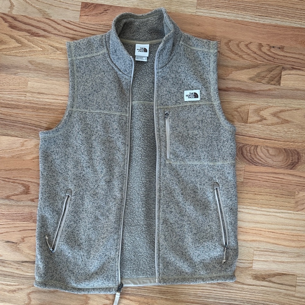 The North Face Heathered Gray Fleece Vest